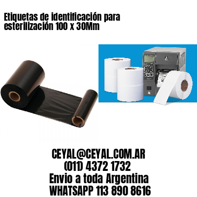 Etiquetas de identificación para esterilización 100 x 30Mm