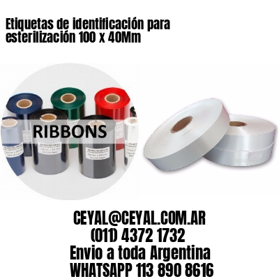 Etiquetas de identificación para esterilización 100 x 40Mm