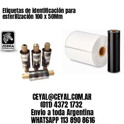 Etiquetas de identificación para esterilización 100 x 50Mm