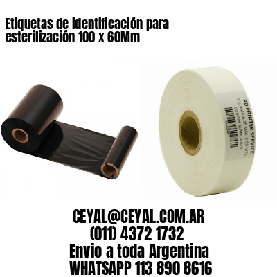 Etiquetas de identificación para esterilización 100 x 60Mm