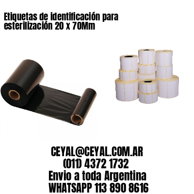 Etiquetas de identificación para esterilización 20 x 70Mm