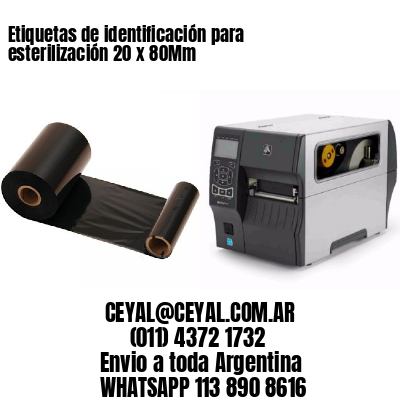 Etiquetas de identificación para esterilización 20 x 80Mm