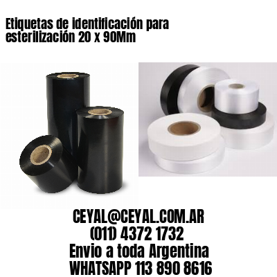Etiquetas de identificación para esterilización 20 x 90Mm