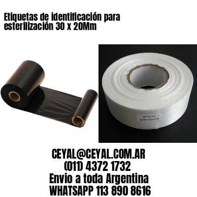 Etiquetas de identificación para esterilización 30 x 20Mm