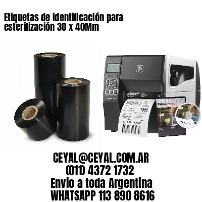 Etiquetas de identificación para esterilización 30 x 40Mm