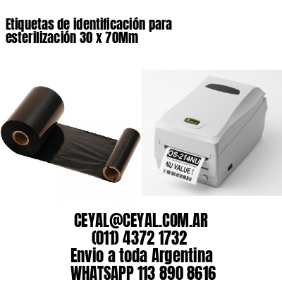 Etiquetas de identificación para esterilización 30 x 70Mm