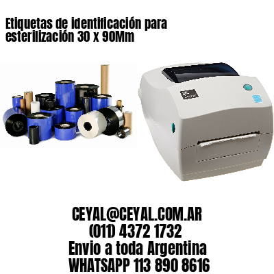 Etiquetas de identificación para esterilización 30 x 90Mm