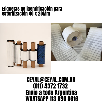 Etiquetas de identificación para esterilización 40 x 20Mm