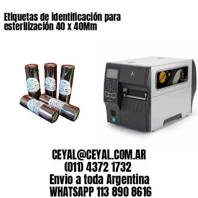 Etiquetas de identificación para esterilización 40 x 40Mm