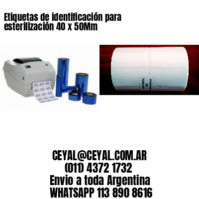 Etiquetas de identificación para esterilización 40 x 50Mm