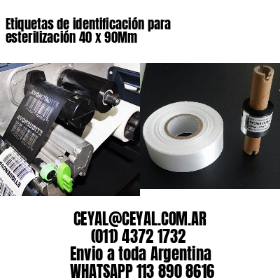 Etiquetas de identificación para esterilización 40 x 90Mm