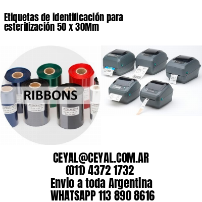 Etiquetas de identificación para esterilización 50 x 30Mm