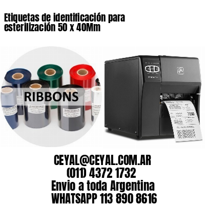 Etiquetas de identificación para esterilización 50 x 40Mm