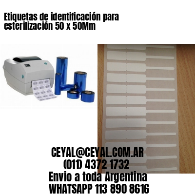 Etiquetas de identificación para esterilización 50 x 50Mm