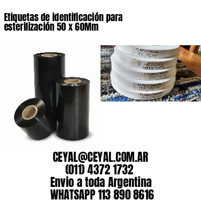 Etiquetas de identificación para esterilización 50 x 60Mm