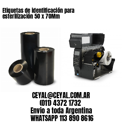 Etiquetas de identificación para esterilización 50 x 70Mm