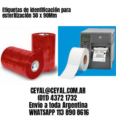 Etiquetas de identificación para esterilización 50 x 90Mm
