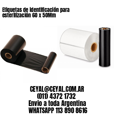 Etiquetas de identificación para esterilización 60 x 50Mm