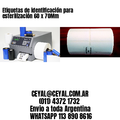 Etiquetas de identificación para esterilización 60 x 70Mm