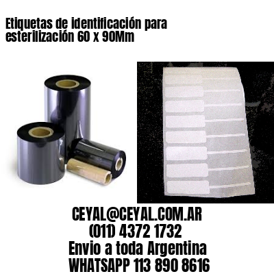Etiquetas de identificación para esterilización 60 x 90Mm