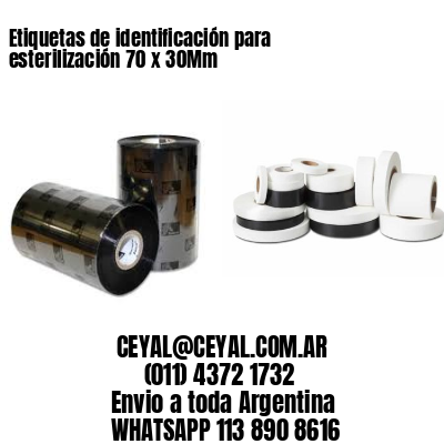 Etiquetas de identificación para esterilización 70 x 30Mm