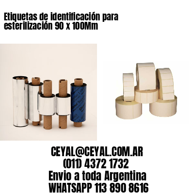 Etiquetas de identificación para esterilización 90 x 100Mm