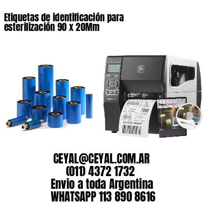 Etiquetas de identificación para esterilización 90 x 20Mm