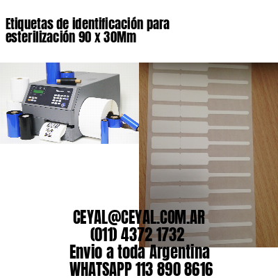 Etiquetas de identificación para esterilización 90 x 30Mm