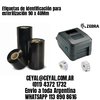 Etiquetas de identificación para esterilización 90 x 40Mm