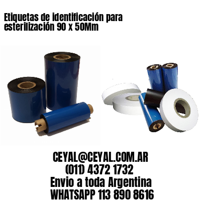 Etiquetas de identificación para esterilización 90 x 50Mm