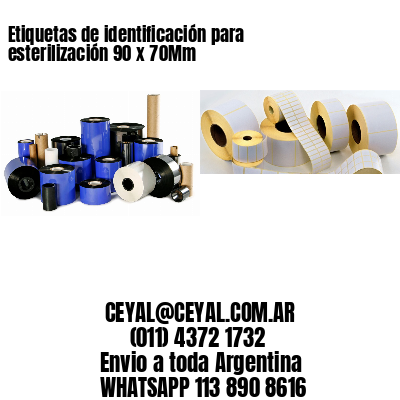Etiquetas de identificación para esterilización 90 x 70Mm