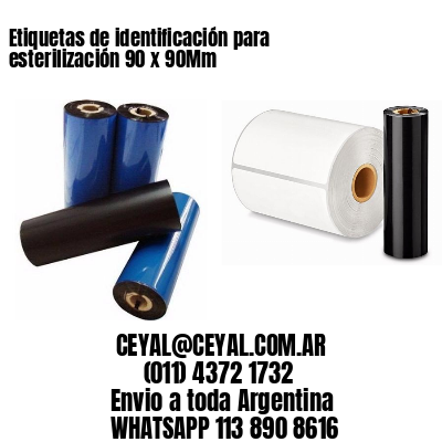 Etiquetas de identificación para esterilización 90 x 90Mm