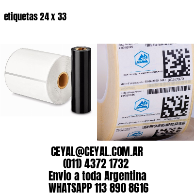 etiquetas 24 x 33