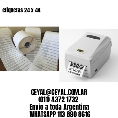etiquetas 24 x 44