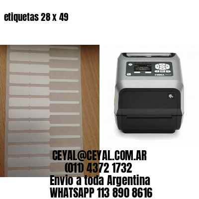 etiquetas 28 x 49
