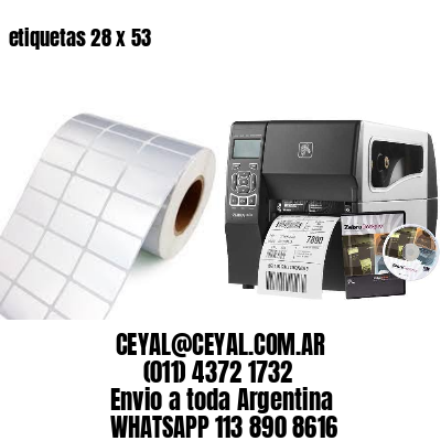 etiquetas 28 x 53
