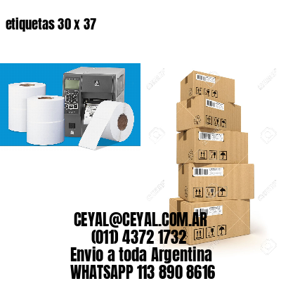 etiquetas 30 x 37