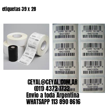 etiquetas 39 x 28