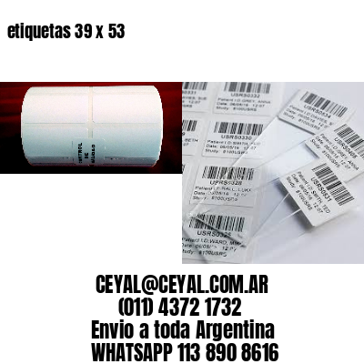 etiquetas 39 x 53