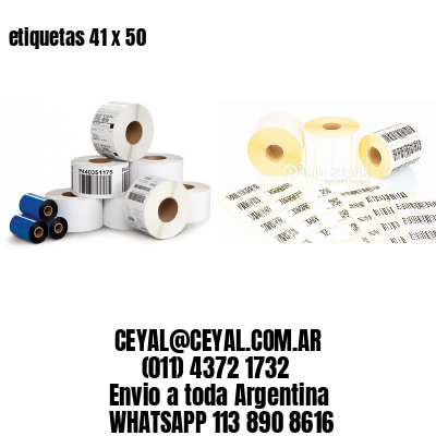 etiquetas 41 x 50