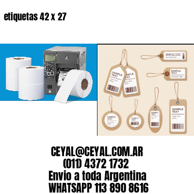 etiquetas 42 x 27