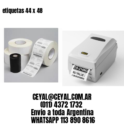 etiquetas 44 x 48