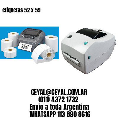 etiquetas 52 x 59