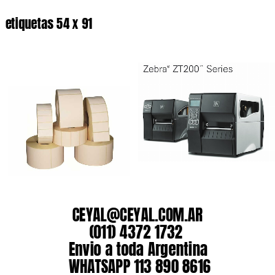 etiquetas 54 x 91