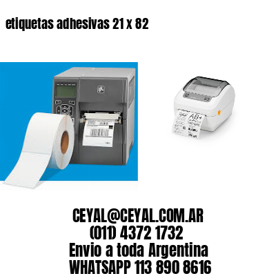 etiquetas adhesivas 21 x 82
