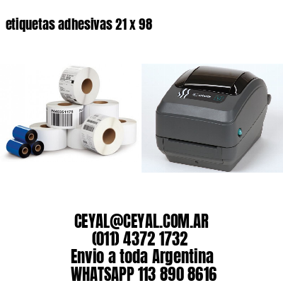 etiquetas adhesivas 21 x 98