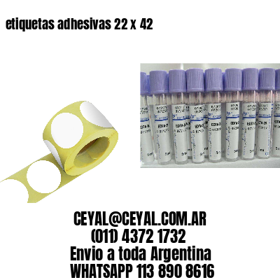 etiquetas adhesivas 22 x 42