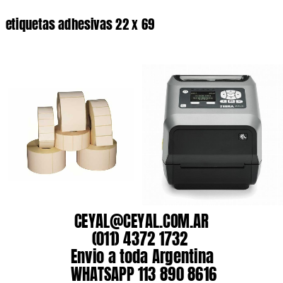 etiquetas adhesivas 22 x 69