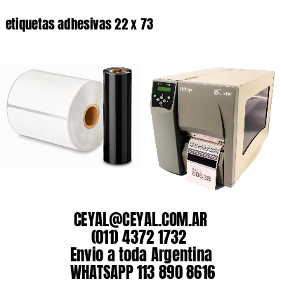 etiquetas adhesivas 22 x 73