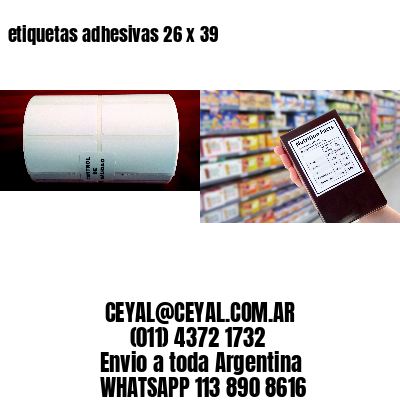 etiquetas adhesivas 26 x 39